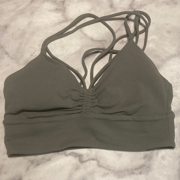 Other - Lululemon athletica Strappy Olive Green Bralette
